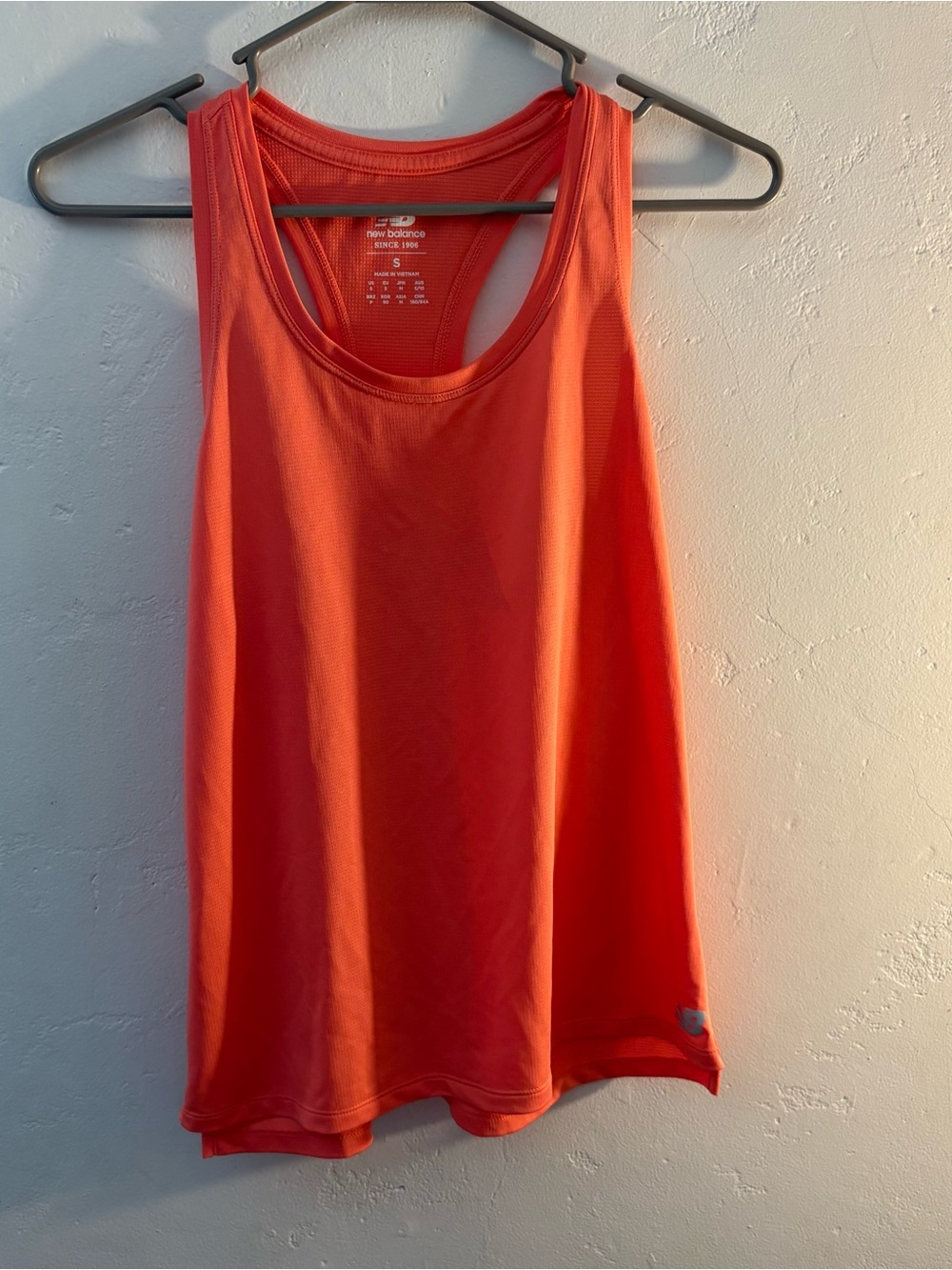 New Balance NB DRY Orange Racerback Running Workout Tank Top Women’s S